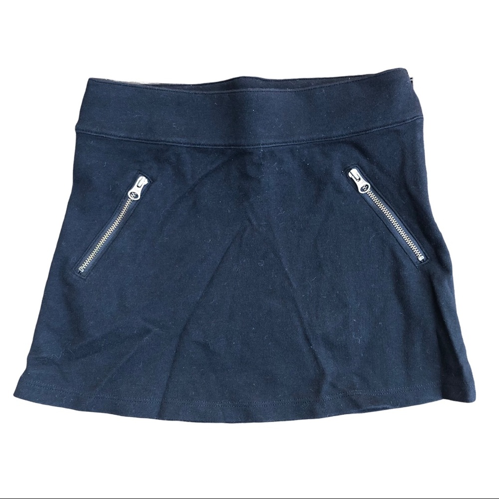 Gap Kids black miniskirt w/ side zippers